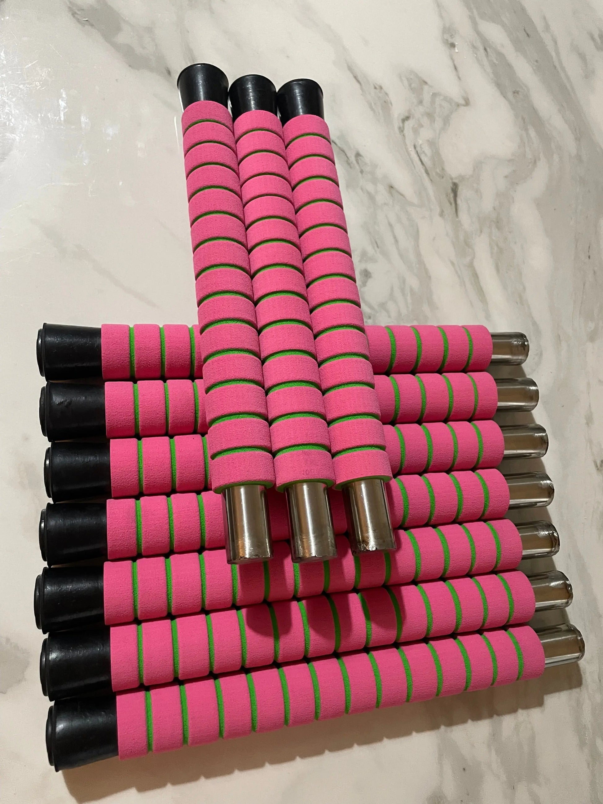 Metal rod with soft foam covering for catch it falling sticks game 